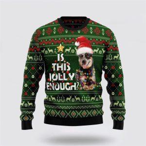 Australian Cattle Dog Jolly Ugly Christmas Sweater…
