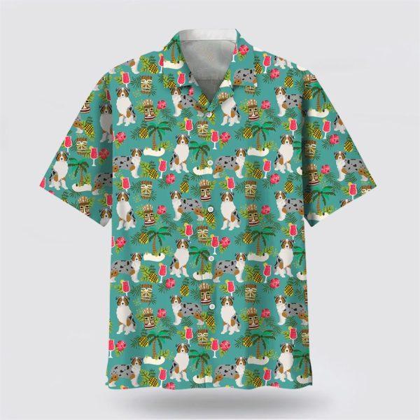 Australian Shepherd Hawaiian Beach Hawaiian Shirt – Dog Lover Hawaiian Shirts