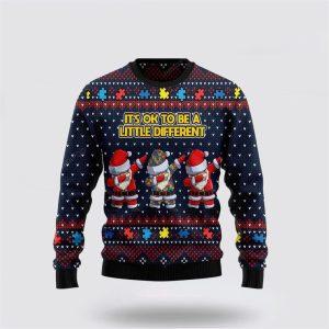 Autism Awareness Santa Claus Ugly Christmas Sweater…