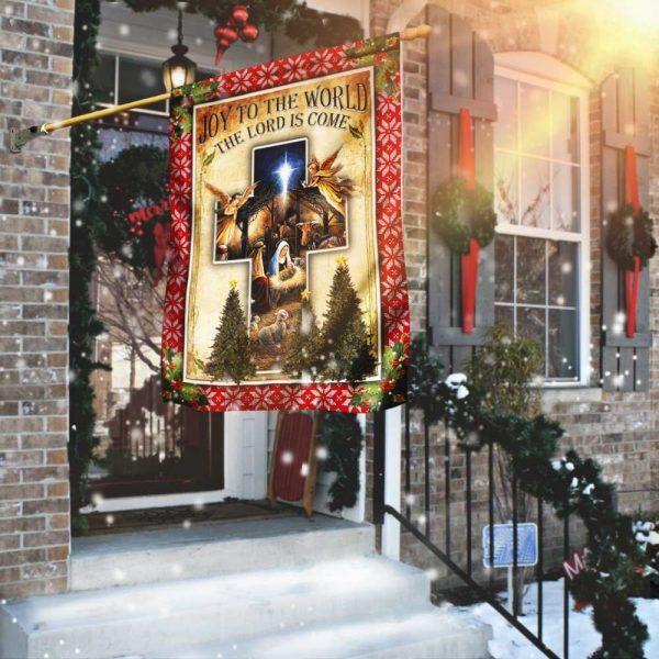 Baby Jesus Christmas Flagwix Joy To The World The Lord Is Come Flag – Christian Flag Outdoor Decoration