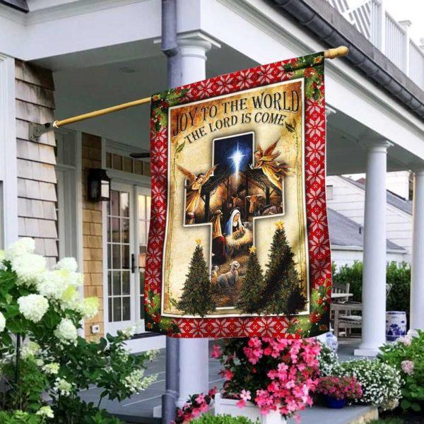 Baby Jesus Christmas Flagwix Joy To The World The Lord Is Come Flag – Christmas Flag Outdoor Decoration