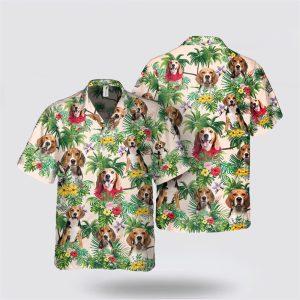 Beagle Dog Flower And Leaves Tropic Pattern Hawaiian Shirt Gift For Pet Lover 2 a6j3fk.jpg