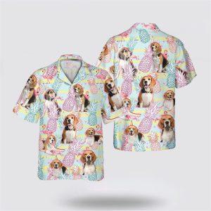 Beagle Dog Pink Pineapple Pattern Hawaiian Shirt Gift For Dog Lover 2 siw7vb.jpg