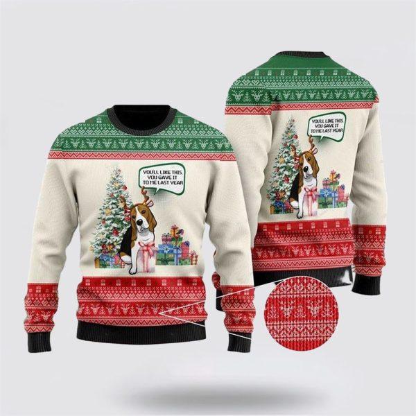 Beagle Dog Ugly Christmas Sweater – Dog Lover Christmas Sweater