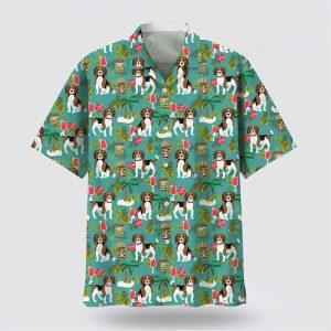 Beagle Hawaiian Beach Hawaiian Shirt – Dog…
