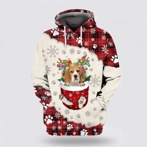 Beagle In Snow Pocket Merry Christmas All…
