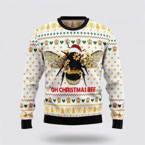 Bee Merry Christmas Ugly Christmas Sweater Gift…