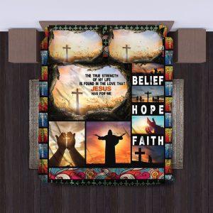 Belief Hope and Faith Christian Quilt Bedding Set Christian Gift For Believers 3 e8mehc.jpg