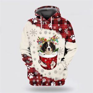 Bernese Mountain Dog In Snow Pocket Merry…