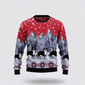 Bernese Mountain Dog Snow Ugly Christmas Sweater…