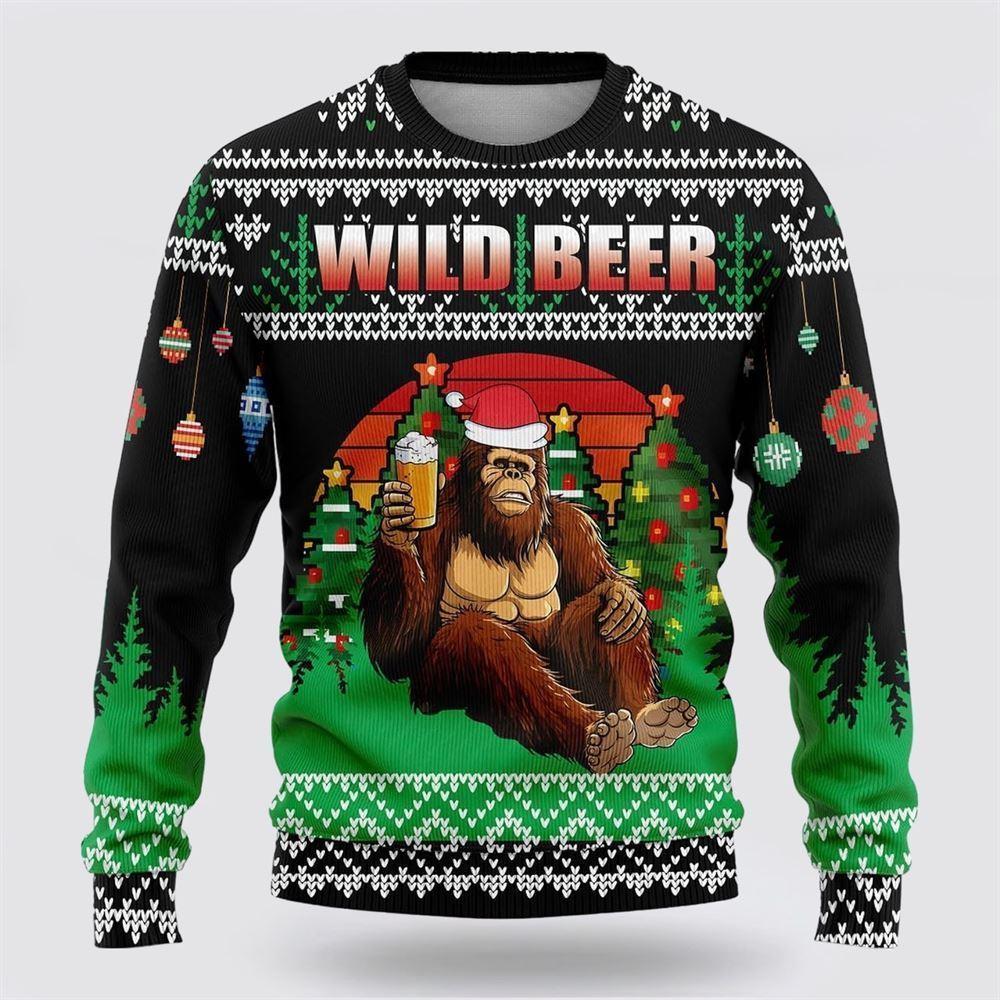Bigfoot Beer Christmas Green And Black Pattern Ugly Christmas Sweater – Best Gift For Christmas Bigfoot Beer Christmas Green And Black Pattern Ugly Christmas Sweater – Best Gift For Christmas