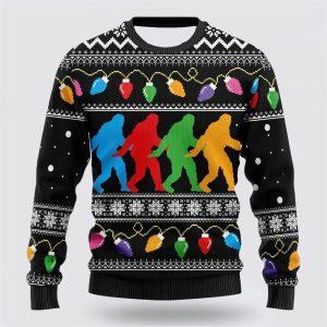 Bigfoot Color Party Ugly Christmas Sweater –…