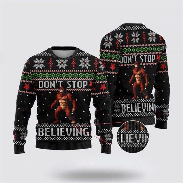 Bigfoot Don’t Stop Ugly Christmas Sweater – Best Gift For Christmas