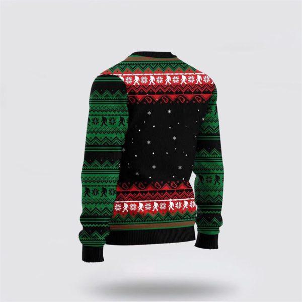 Bigfoot Dont Stop Believing Ugly Christmas Sweater Knit Wool Sweater – Gifts For Bigfoot Lovers