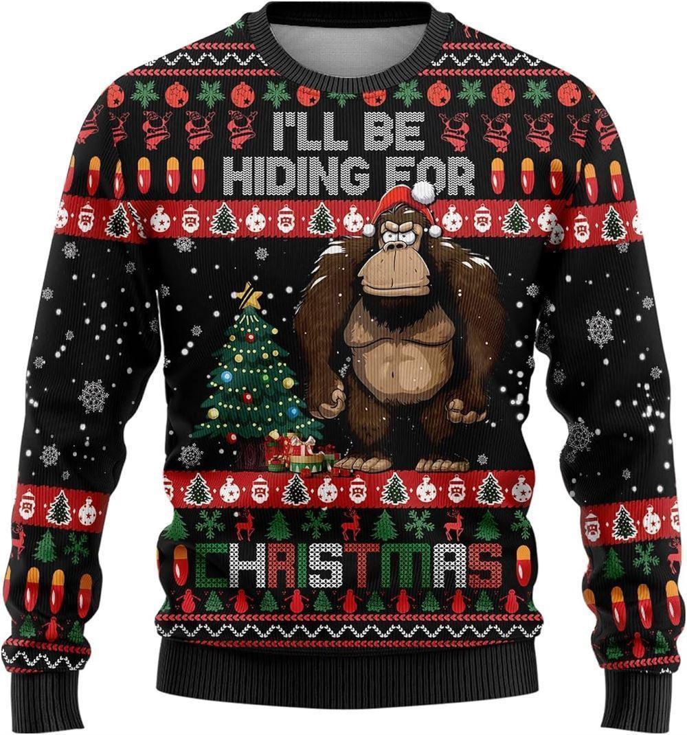 Bigfoot I’ll Be Hiding For Christmas Ugly Christmas Sweater – Best Gift For Christmas Bigfoot I’ll Be Hiding For Christmas Ugly Christmas Sweater – Best Gift For Christmas