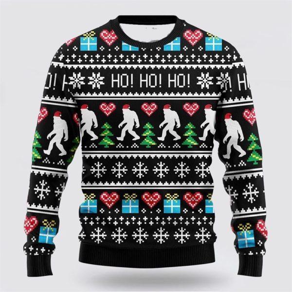 Bigfoot Secret Gift Ho Ho Ho Ugly Christmas Sweater – Best Gift For Christmas