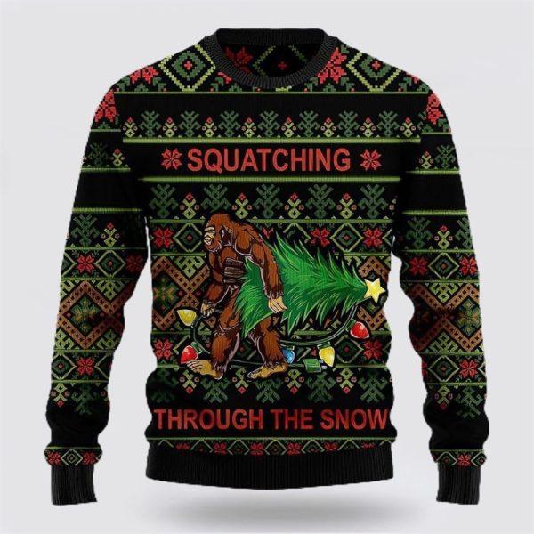 Bigfoot Snow Ugly Christmas Sweater – Best Gift For Christmas