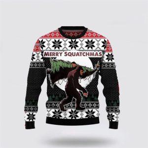 Bigfoot Squatchmas Ugly Sweater Cozy Knit Wool Sweater For Festive Gifts For Bigfoot Lovers 1 f7ocup.jpg