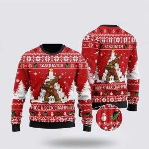 Bigfoot Ugly Christmas Sweater – Gift For…