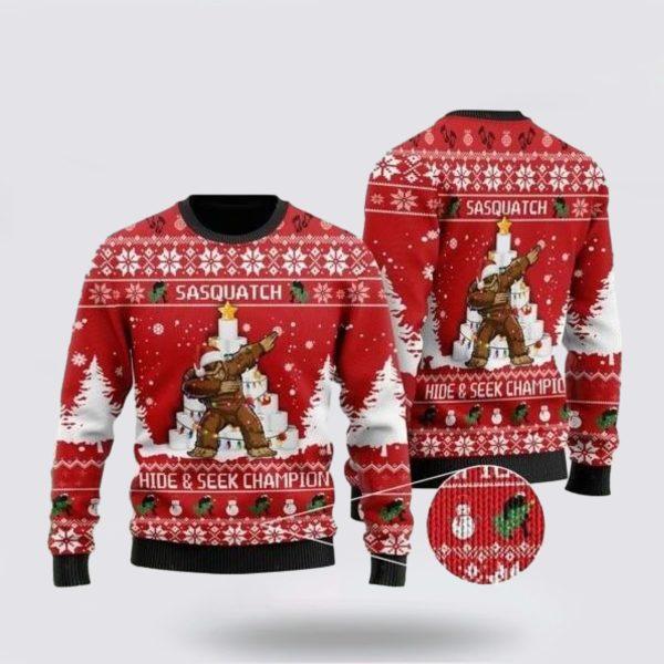 Bigfoot Ugly Christmas Sweater – Gift For Ugly Sweater Lovers