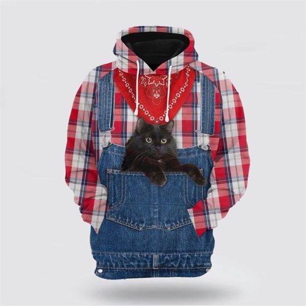 Black Cat Farm Christmas All Over Print Hoodie – Cat Lover Christmas Hoodie