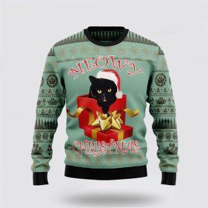 Black Cat Gift Ugly Christmas Sweater –…