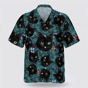 Black Cat In The Green Tropic Pattern Hawaiin Shirt Pet Lover Hawaiian Shirts 1 dbwysh.jpg