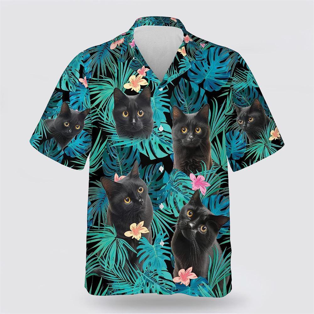 Black Cat Is So Cute With Yellow Eyes Hawaiin Shirt – Gifts For Pet Lover Black Cat Is So Cute With Yellow Eyes Hawaiin Shirt – Gifts For Pet Lover