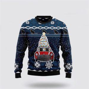 Black Cat Meowy Catmas Ugly Christmas Sweater…