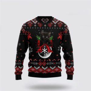Black Cat Ornament Christmas Ugly Christmas Sweater…