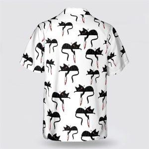 Black Cat With Knife Pattern Hawaiin Shirt Gifts For Pet Lover 2 thifvm.jpg