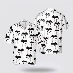 Black Cat With Knife Pattern Hawaiin Shirt Gifts For Pet Lover 3 e1cgxt.jpg