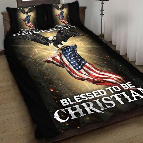 Blessed to Be Christian Quilt Bedding Set – Christian Gift For Believers