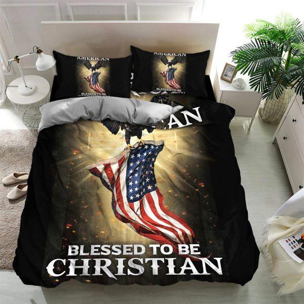 Blessed to Be Christian Quilt Bedding Set – Christian Gift For Believers