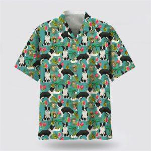 Border Collie Hawaiian Beach Hawaiian Shirt –…