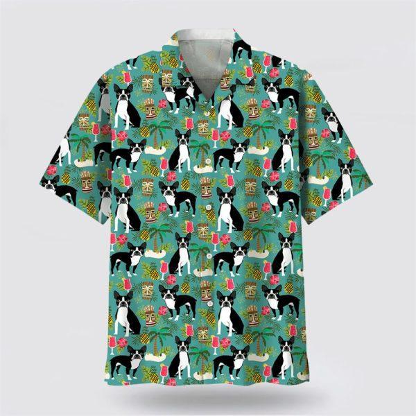 Boston Hawaiian Beach Hawaiian Shirt – Dog Lover Hawaiian Shirts
