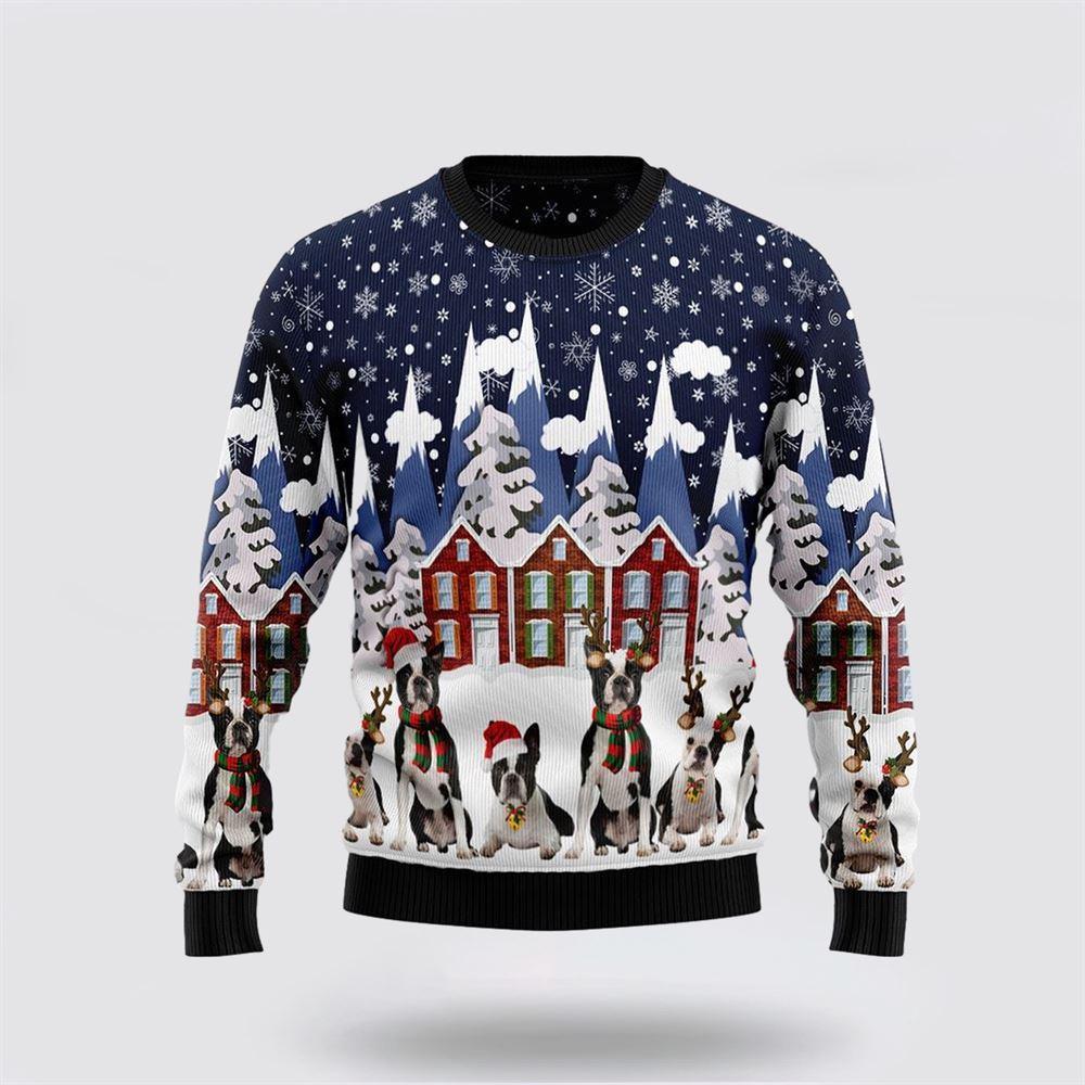 Boston Terrier Family Ugly Christmas Sweater – Pet Lover Christmas Sweater Boston Terrier Family Ugly Christmas Sweater – Pet Lover Christmas Sweater