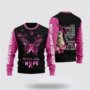 Breast Cancer Warrior Ugly Christmas Sweater –…