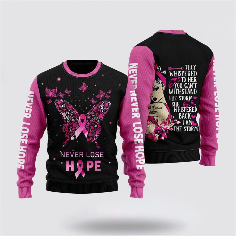 Breast Cancer Warrior Ugly Christmas Sweater – Christmas Gifts For Survivors Breast Cancer Warrior Ugly Christmas Sweater – Christmas Gifts For Survivors