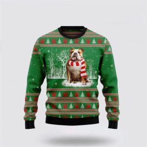 Bulldog True Friend Ugly Christmas Sweater –…