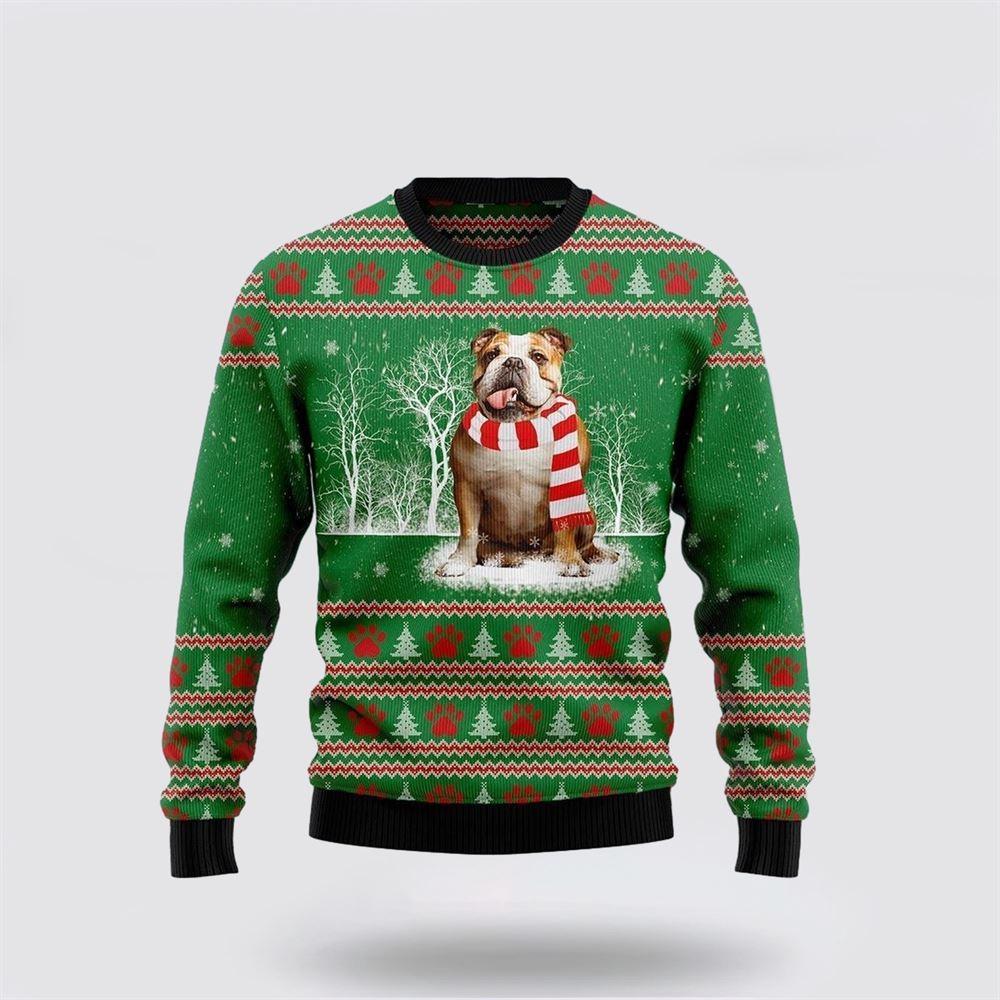 Bulldogs Tree Ugly Christmas Sweater – Pet Lover Christmas Sweater Bulldogs Tree Ugly Christmas Sweater – Pet Lover Christmas Sweater