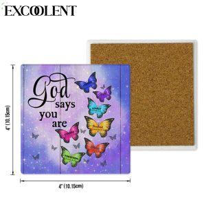 Butterfly God Says You Are Stone Coasters Coasters Gifts For Christian 4 h4mvqo.jpg