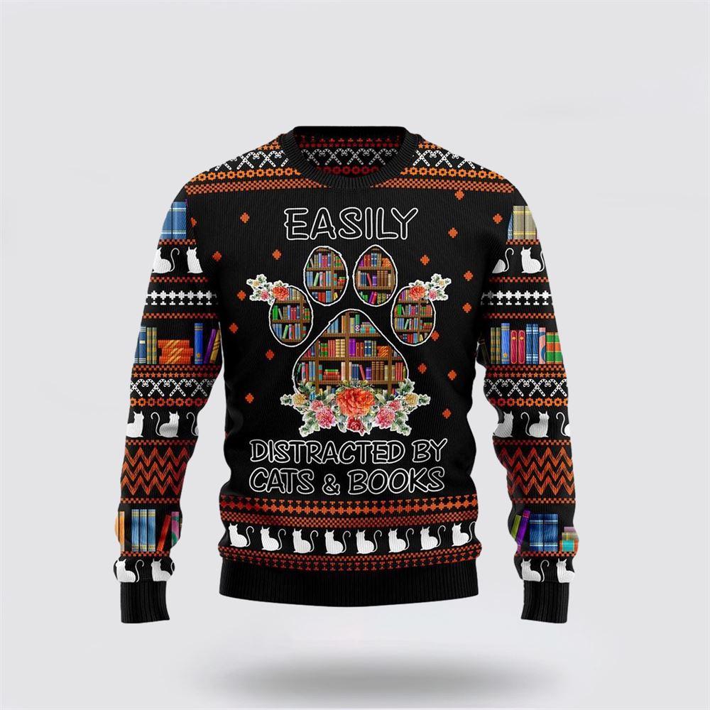 Cat Be Kind Ugly Christmas Sweater – Cat Lover Christmas Sweater