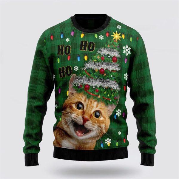Cat Christmas Tree Ugly Christmas Sweater Ulgy Christmas Sweater – Cat Lover Christmas Sweater