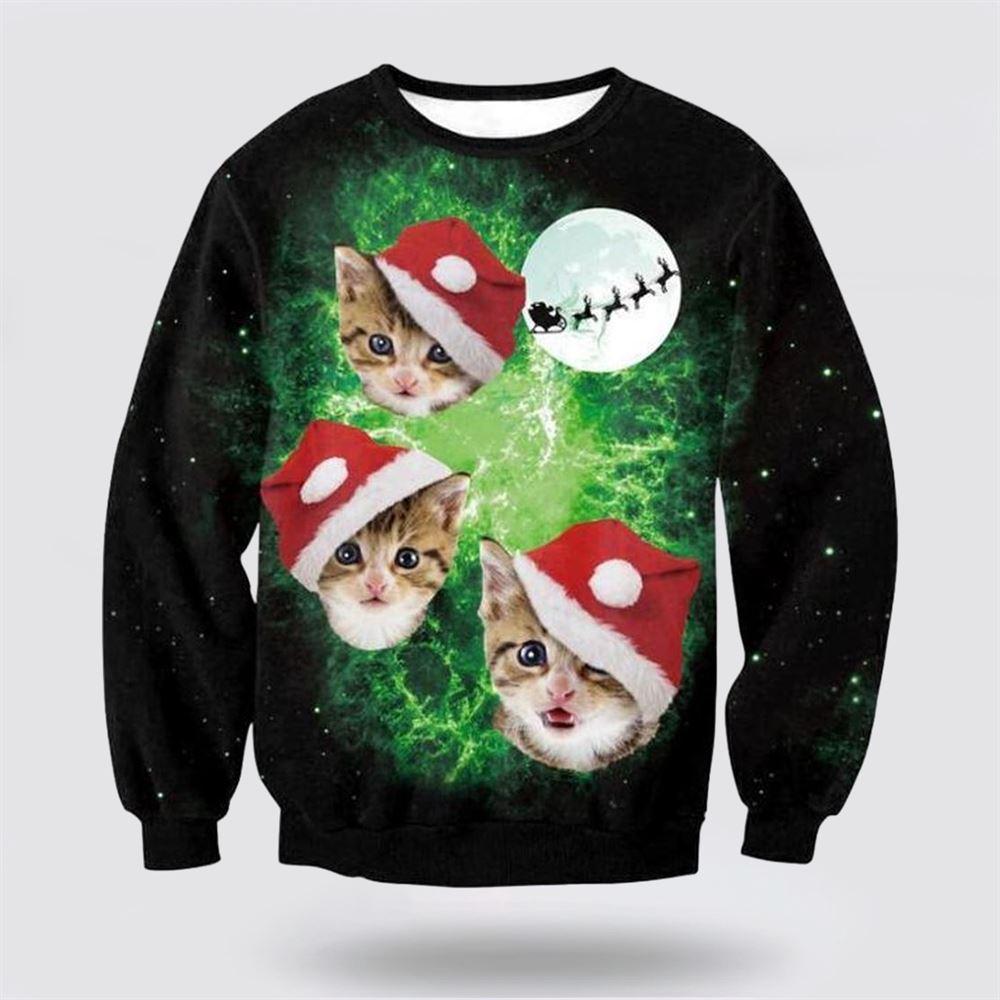 Cat Christmas Ugly Christmas Sweater – Cat Lover Christmas Sweater Cat Christmas Ugly Christmas Sweater – Cat Lover Christmas Sweater