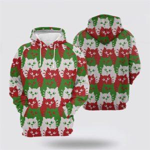 Cat Color Christmas All Over Print 3D…