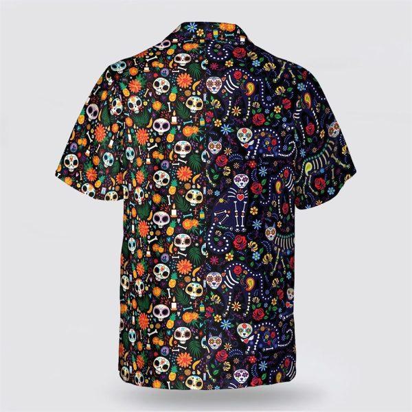 Cat Halloween Flower Pattern Cat Hawaiin Shirt – Pet Lover Hawaiian Shirts