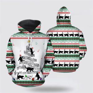 Cat Music Christmas All Over Print 3D…