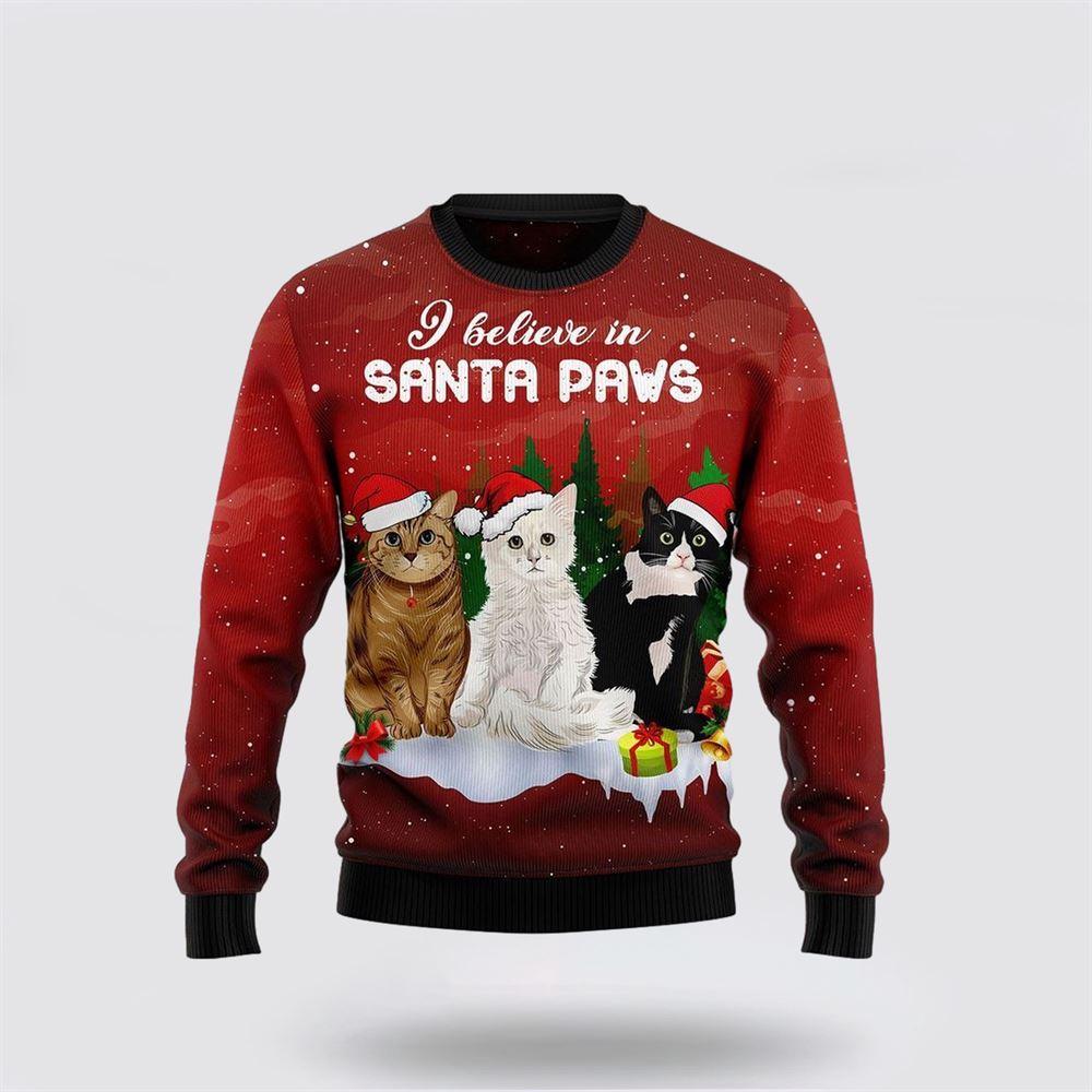 Cat Santa Paws Ugly Christmas Sweater – Cat Lover Christmas Sweater Cat Santa Paws Ugly Christmas Sweater – Cat Lover Christmas Sweater