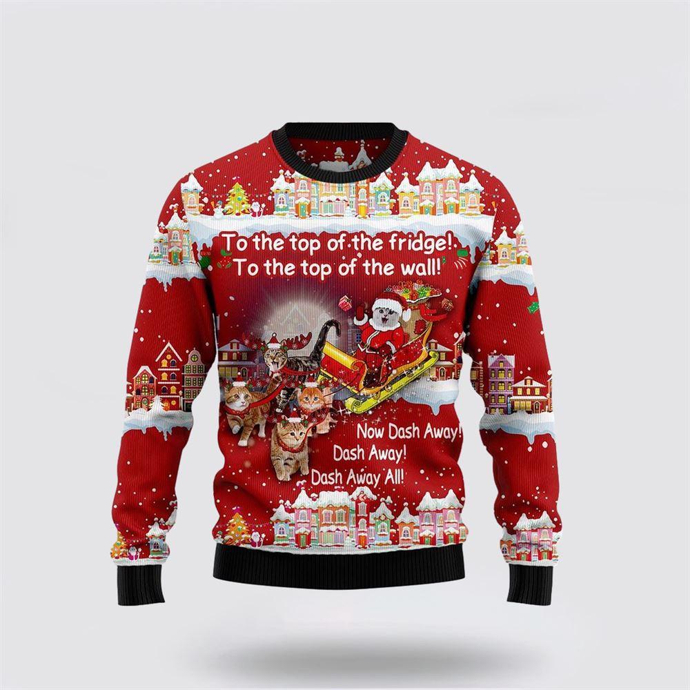 Cat Sleigh Christmas Ugly Christmas Sweater – Cat Lover Christmas Sweater Cat Sleigh Christmas Ugly Christmas Sweater – Cat Lover Christmas Sweater